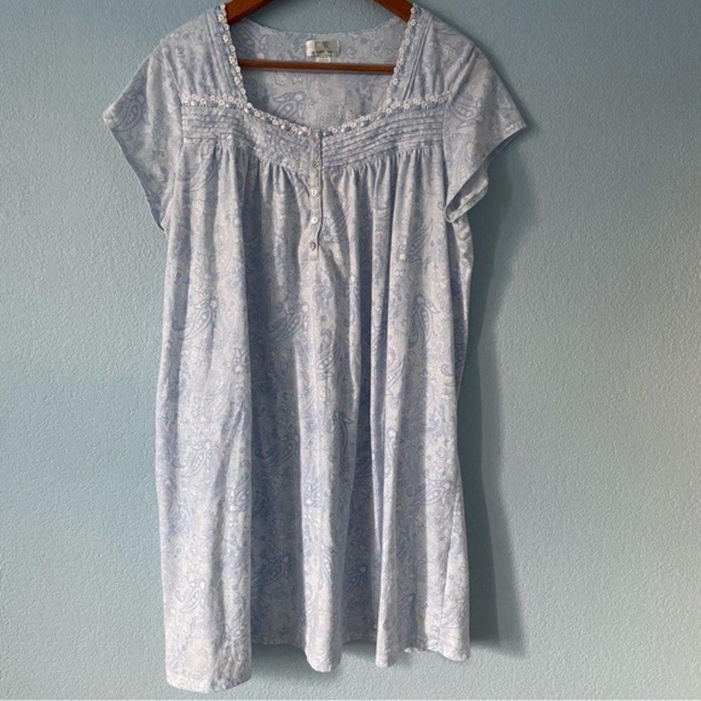 Eileen West EW Nightgown Floral Cap Sleeves